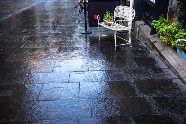 Straat na regen — Stockfoto
