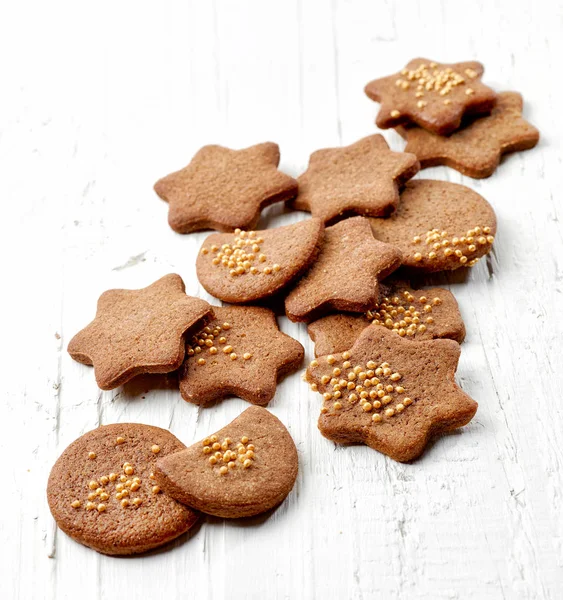 Freshly baked gingerbread cookies — Stock Photo, Image