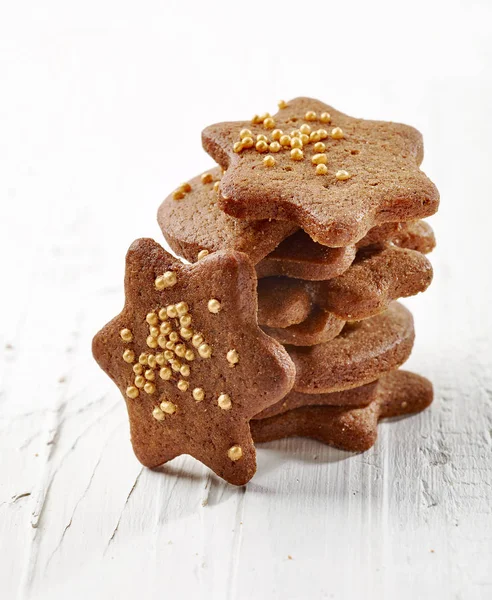 Pilha de biscoitos de gengibre — Fotografia de Stock
