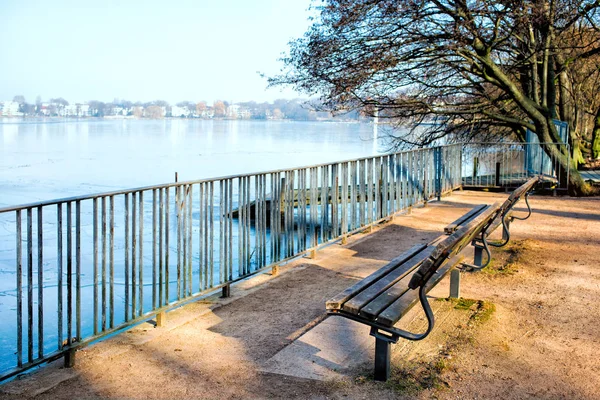 Озеро Альстер, Гамбург — стокове фото
