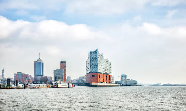 Vista panorámica de la ciudad de Hamburgo — Foto de Stock
