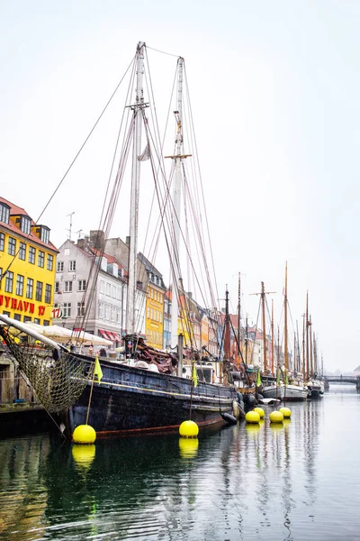 Nyhavn 운하, 코펜하겐, 덴마크 — 스톡 사진
