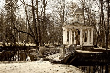 eski kahve pavilion - rotunda Kemeri, Letonya
