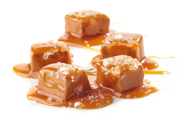 Morceaux de bonbons au caramel — Photo