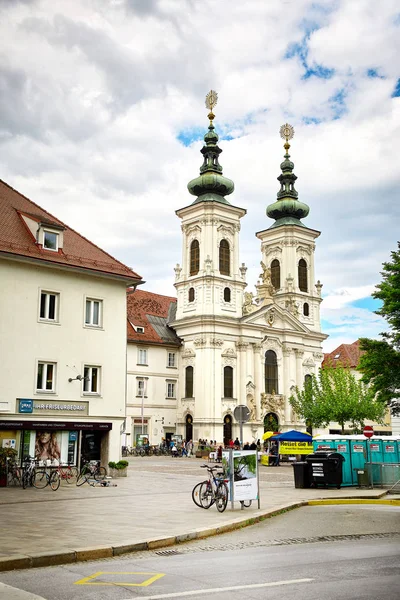 Iglesia Mariahilf, Graz, Austria — Foto de Stock
