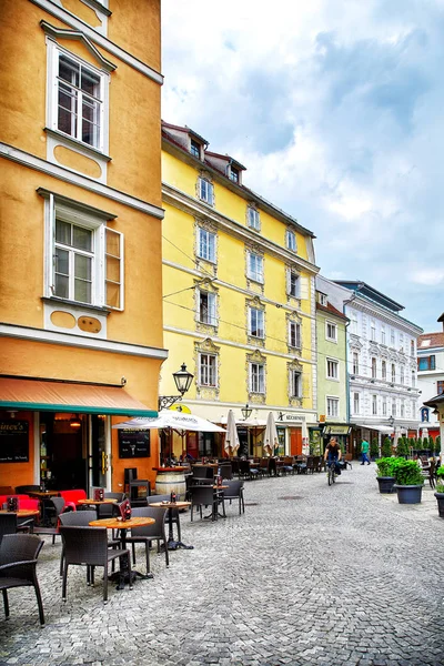 Вид на вулицю Грац, Австрія — стокове фото