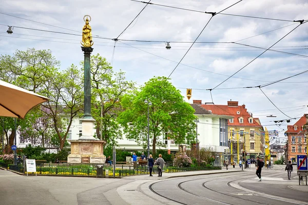 Vista sulla strada di Graz, Austria — Foto Stock