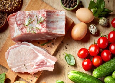 taze çiğ ürünleri