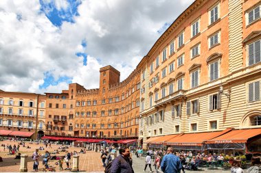 Piazza del Campo, siena, İtalya