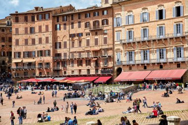 Piazza del Campo, siena, İtalya