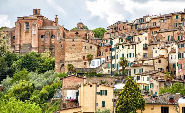 Vue panoramique de Sienne, Italie — Photo