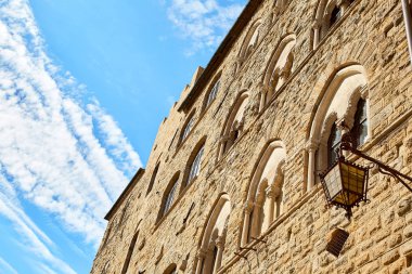 eski İtalyan şehri Volterra duvar eski