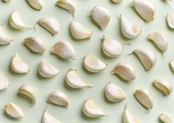 Pattern of garlic — Stock Photo, Image