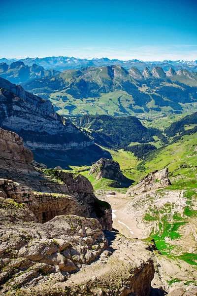 Saentis Paisaje de montaña — Foto de Stock