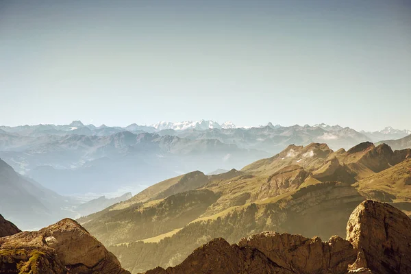Saentis hegyi táj, svájci Alpokban — Stock Fotó