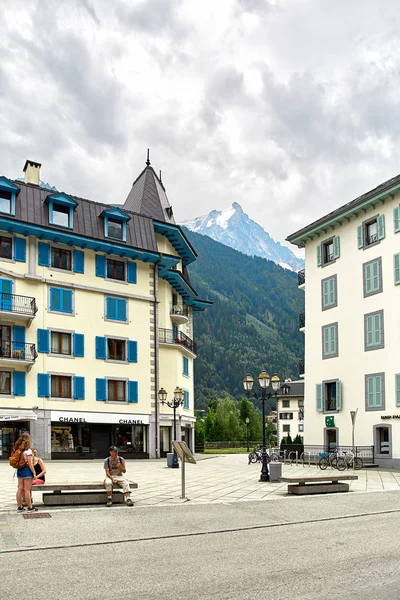 Chamonix városa, Franciaország — Stock Fotó