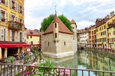 Annecy - Fransa eski şehir görünümünü