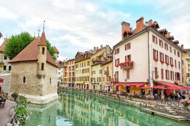 Annecy - Fransa eski şehir görünümünü