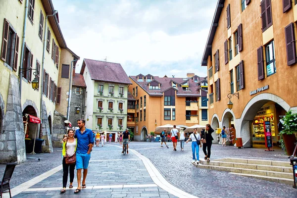 View of the old town of Annecy - France — Stock Photo, Image