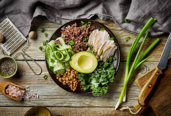 Plaque d'alimentation petit déjeuner — Photo