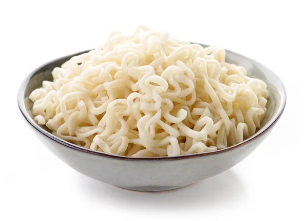 Bowl of boiled egg noodles — Stock Photo, Image