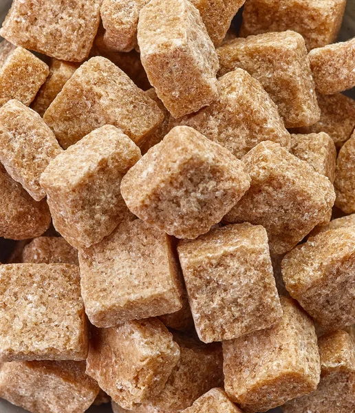 Brown sugar cubes — Stock Photo, Image