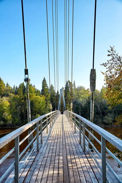 Pont à haubans à Sigulda — Photo