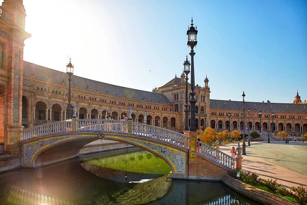 Náměstí Španělsko, Sevilla, Španělsko — Stock fotografie