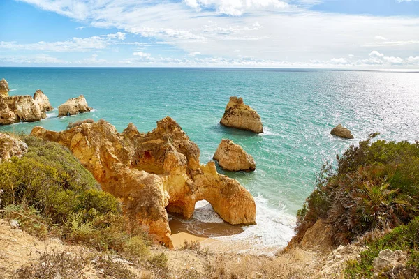 Costa rocosa del Océano Atlántico, Portugal — Foto de Stock