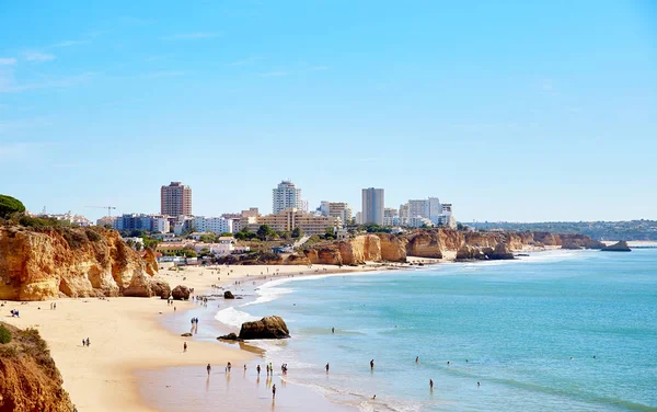 Panoramisch uitzicht stad in Portimao, Portugal — Stockfoto
