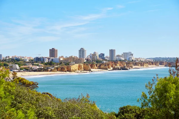 Panoramisch uitzicht stad in Portimao, Portugal — Stockfoto