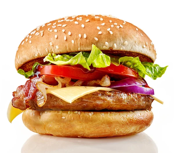 Fresh tasty burger Stock Photo
