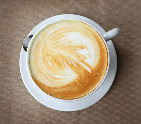 Kopje cappuccino koffie — Stockfoto