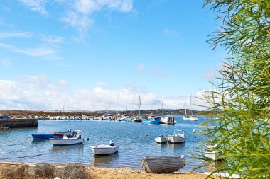 Alvor şehir Fishermens tekneler