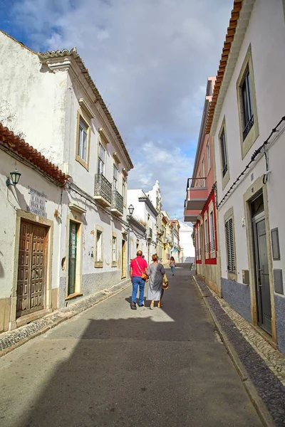 Calle vista de Faro, Portugal — Foto de Stock