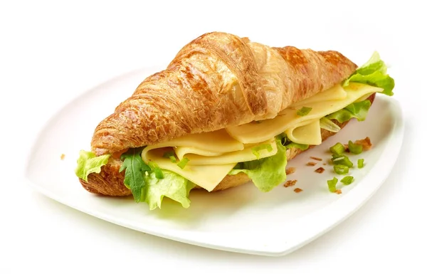 Croissant met kaas — Stockfoto