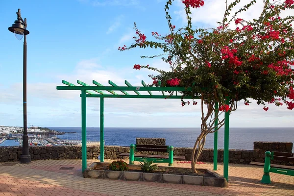 Ponto de vista de Puerto del Carmen, Ilha Lanzarote — Fotografia de Stock