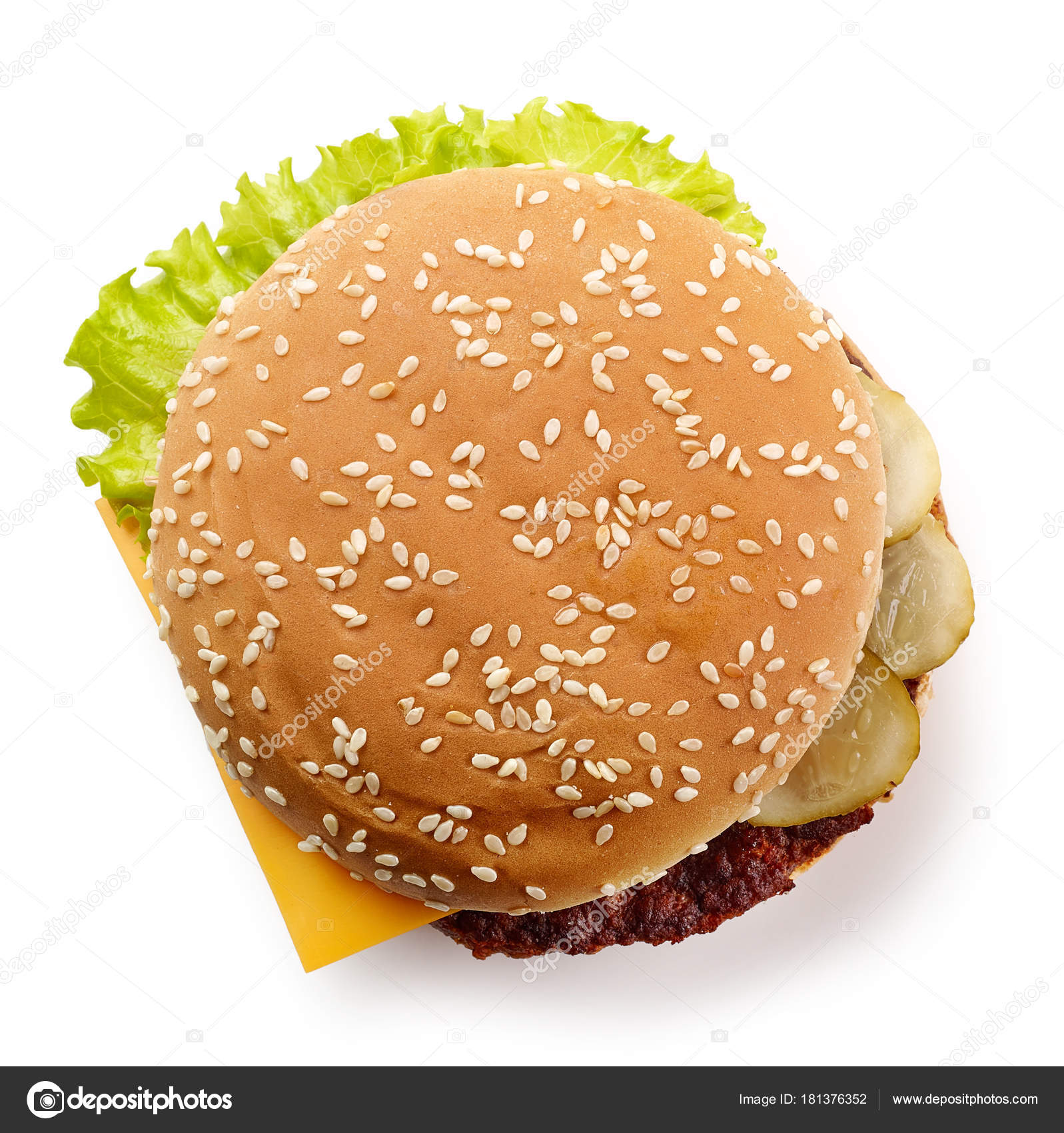 top view Stock Photos, Free Burger top view Images | Depositphotos