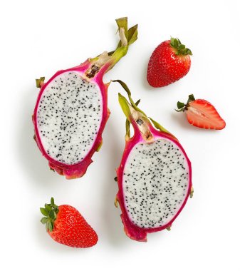 Dragon meyve veya Pitahaya ve çilek