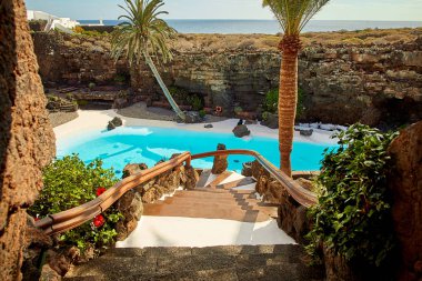 Jameos del Agua pool in Lanzarote