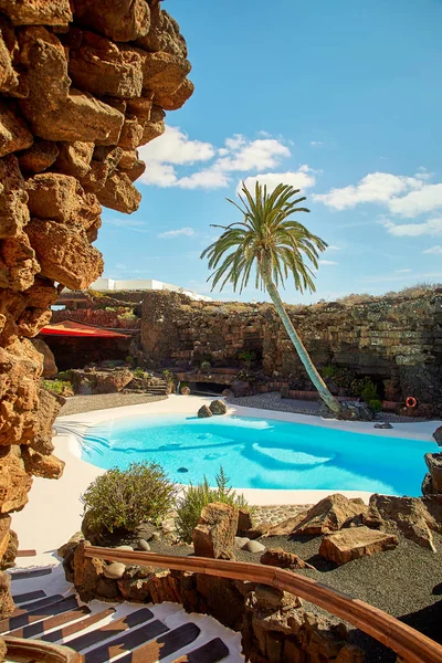 Jameos del Agua pool in Lanzarote — 스톡 사진