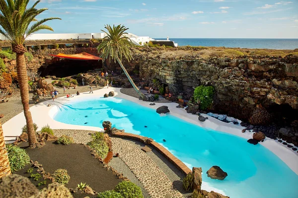 Jameos del Agua pool in Lanzarote — Stock Fotó