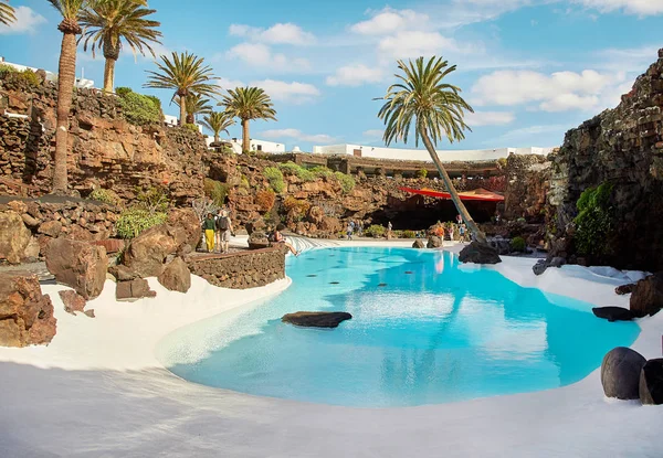 Jameos del Agua pool in Lanzarote — Stock Fotó