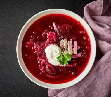 pancar kök çorbası borsch kase