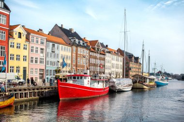 Nyhavn kanalı, Copenhagen'ın görünümü