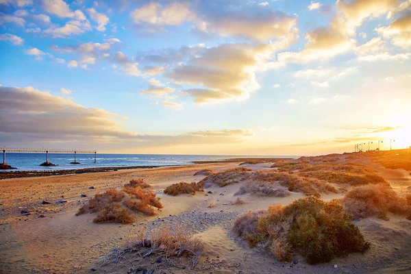 Piękny krajobraz wyspy Lanzarote — Zdjęcie stockowe