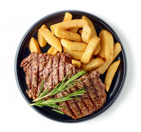 Daging sapi panggang steak dan kentang — Stok Foto