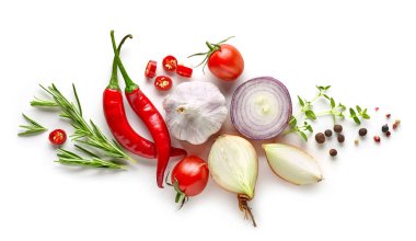 Çeşitli otlar ve baharatlar.