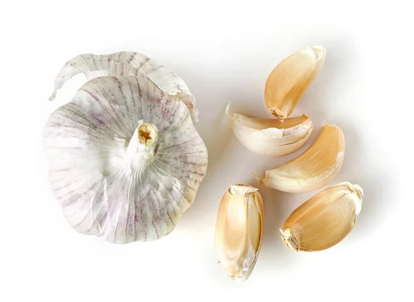 Čerstvý syrový česnek — Stock fotografie