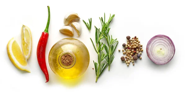 Olika ingredienser för att göra marinad — Stockfoto
